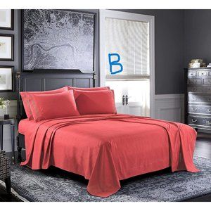 6 Piece Bed Sheets - Cal King, King, Queen , Full  Sheet Set [6-Piece,] - Hotel
